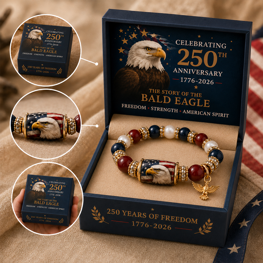 🇺🇸 Celebrate Freedom & Honor 💎 | USA 250th Anniversary Limited Edition Bracelet✨ - With Gift Box - 11 In Stock