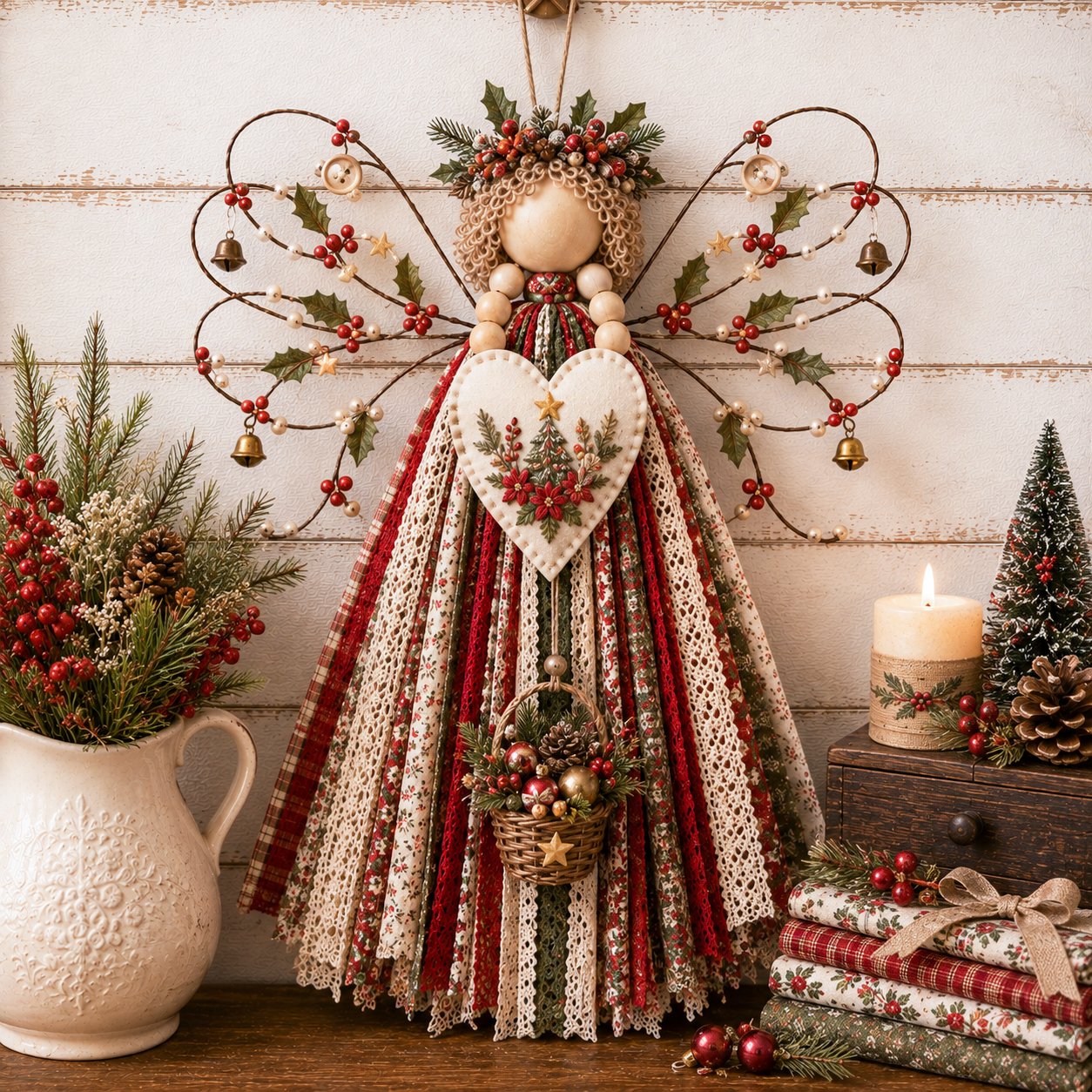 🔥Last Day 49% OFF - 🧵 Angel Fabric Hanging DIY Kit