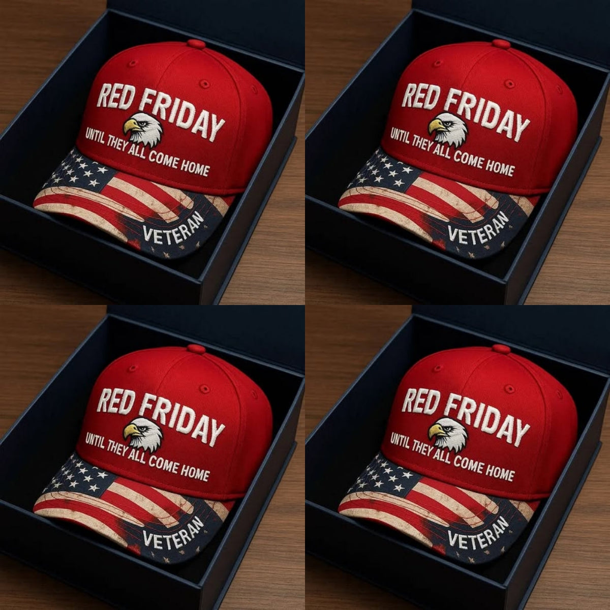 ❤️ R.E.D. Friday Veteran Embroidered Cap — Until They All Come Home