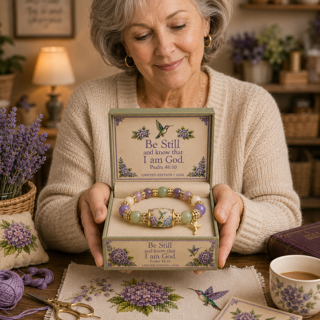 💜Hummingbird Garden Faith Bracelet 🌸 | 2026 Limited Edition Bracelet - With Gift Box