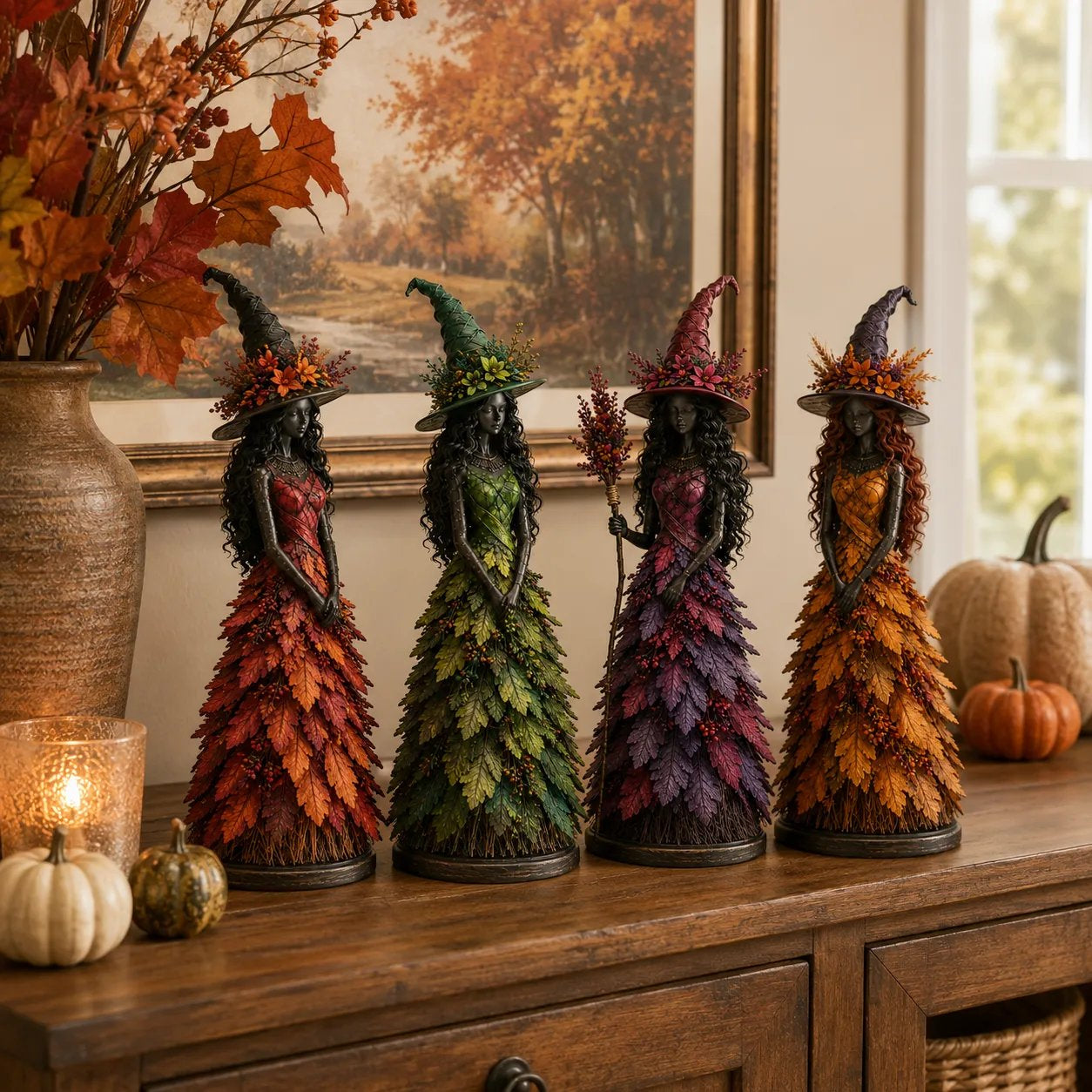 🧙♀️Enchanted Autumn Witch Figurine (📦Buy 2 Free Shipping)