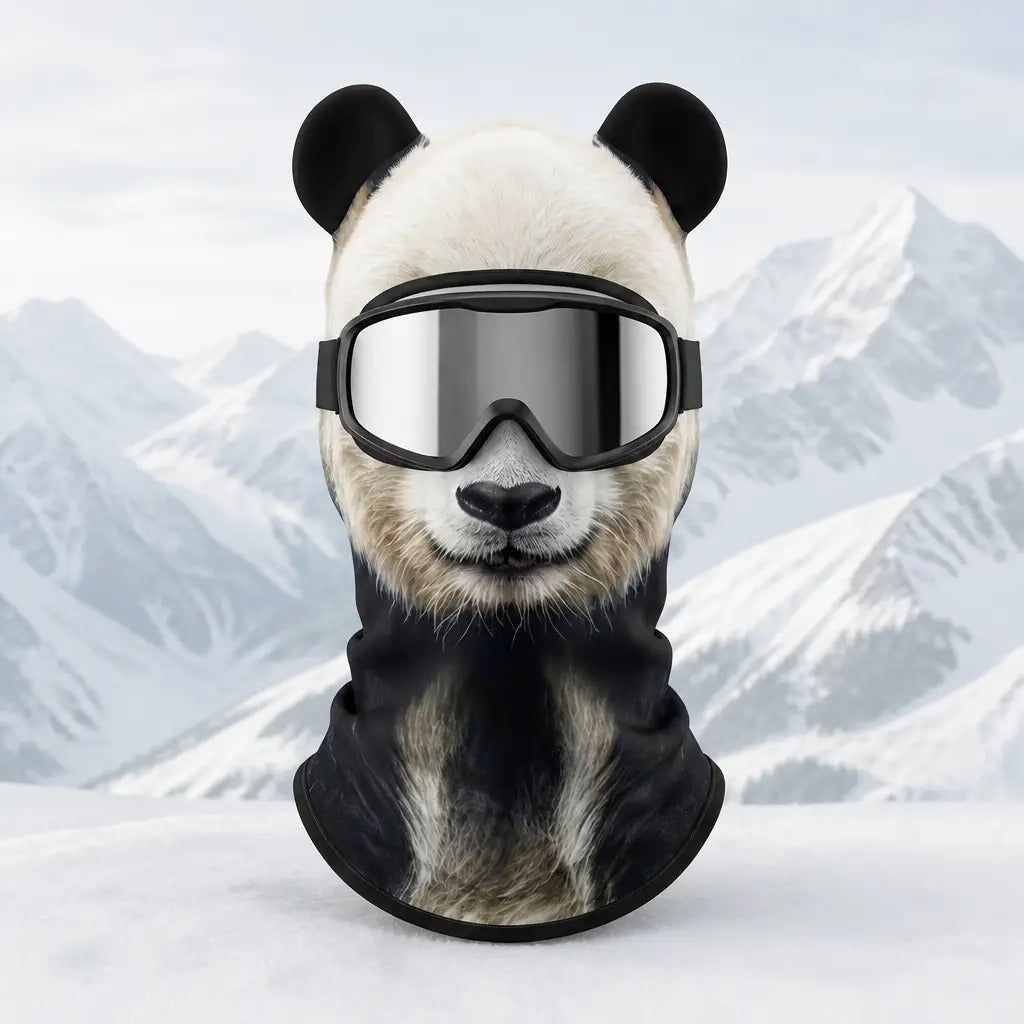 WildFace Animal Ski Mask – Funny Fleece Balaclava for Skiing & Snowboarding