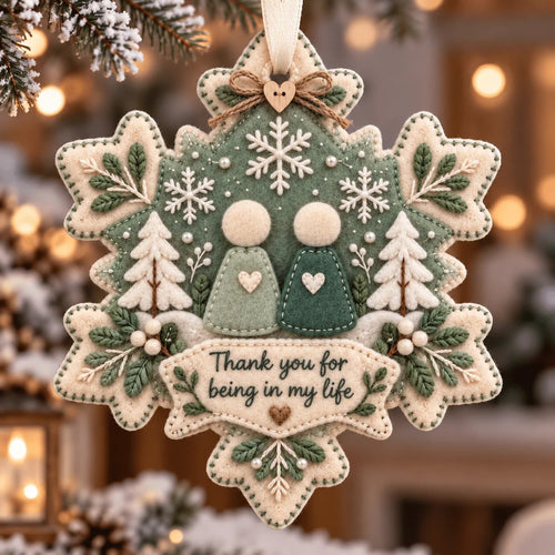 🎄 Handcrafted Felt Christmas Keepsake Ornament | A Meaningful Gift for Someone Special