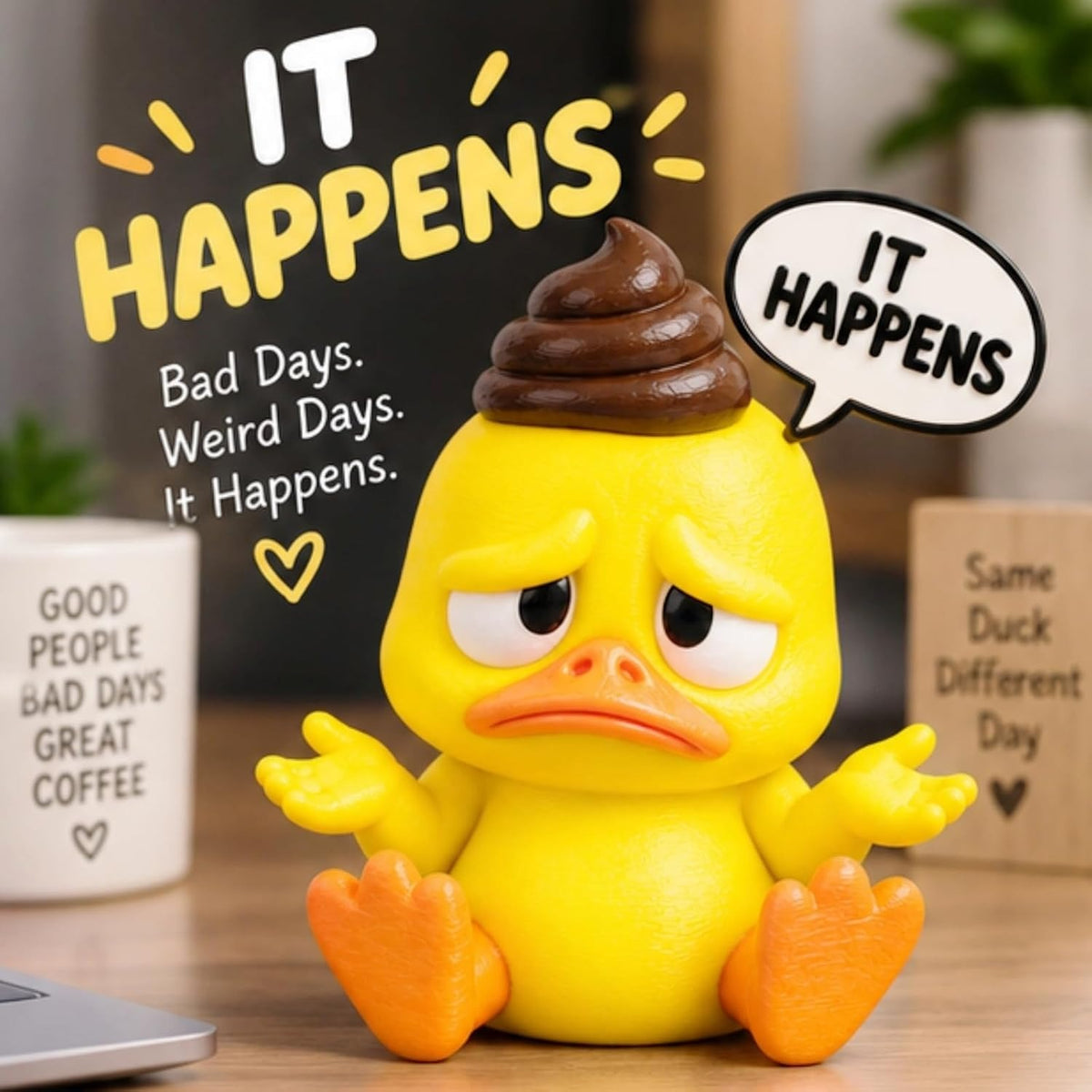 Bad Mood Duck Desk Figurine Collection