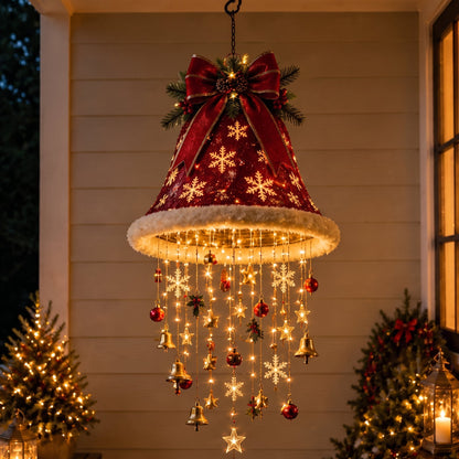 🔥Today 49% OFF - Lighted Santa Hat Hanging Chandelier 🎄