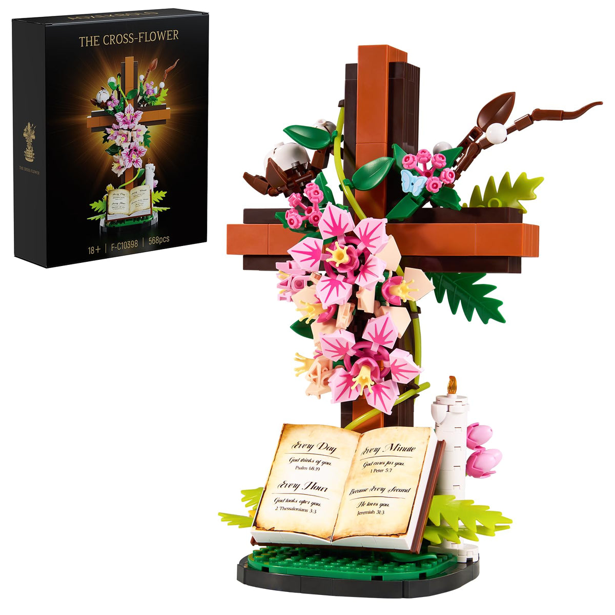 Jesus Cross Flower Building Set