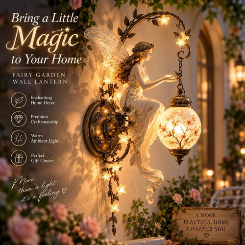🧚🌸 Fairy Garden Glow Wall Lamp – Whimsical Floral Accent Light for Cozy Spaces