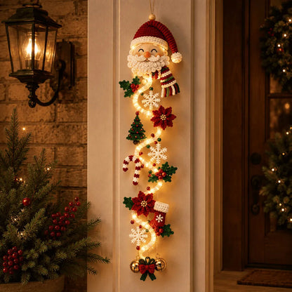 ⏳ Last Day 49% OFF – 🎄Glowing Christmas Door Hanger | 6 Festive Lighted Designs with Warm Glow, Dimensional Details & Space-Saving Vertical Décor ✨