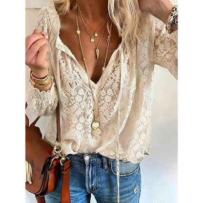 🌷Luna | Lace Elegance Top