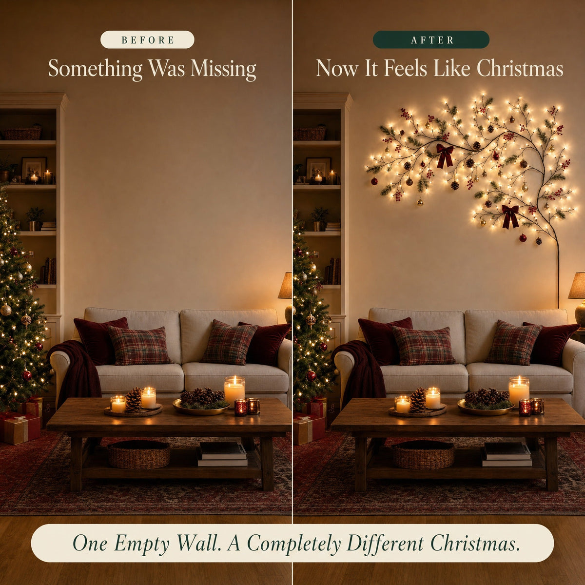 Willow Vine Lights – Christmas & Cozy Home Wall Decor