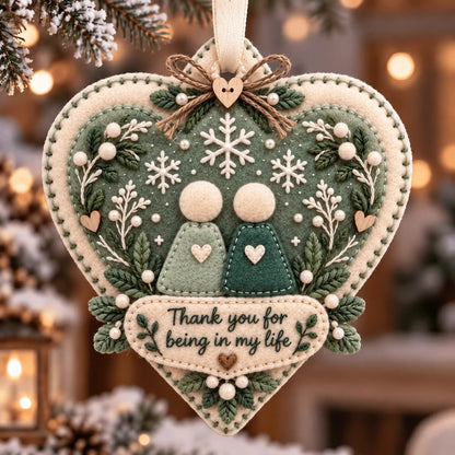 🎄 Handcrafted Felt Christmas Keepsake Ornament | A Meaningful Gift for Someone Special