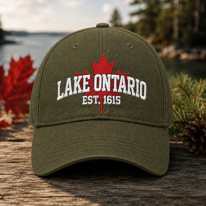 🍁Lake Ontario Forever – Heritage Embroidered Cap