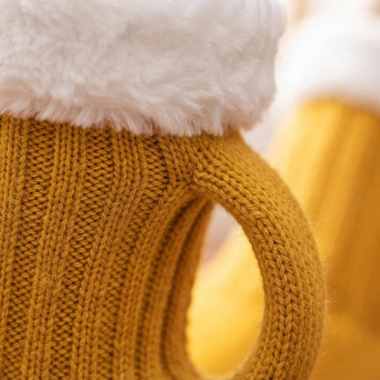 BrewBoot Beer Mug Socks – Cozy Knit Novelty Socks for Beer Lovers