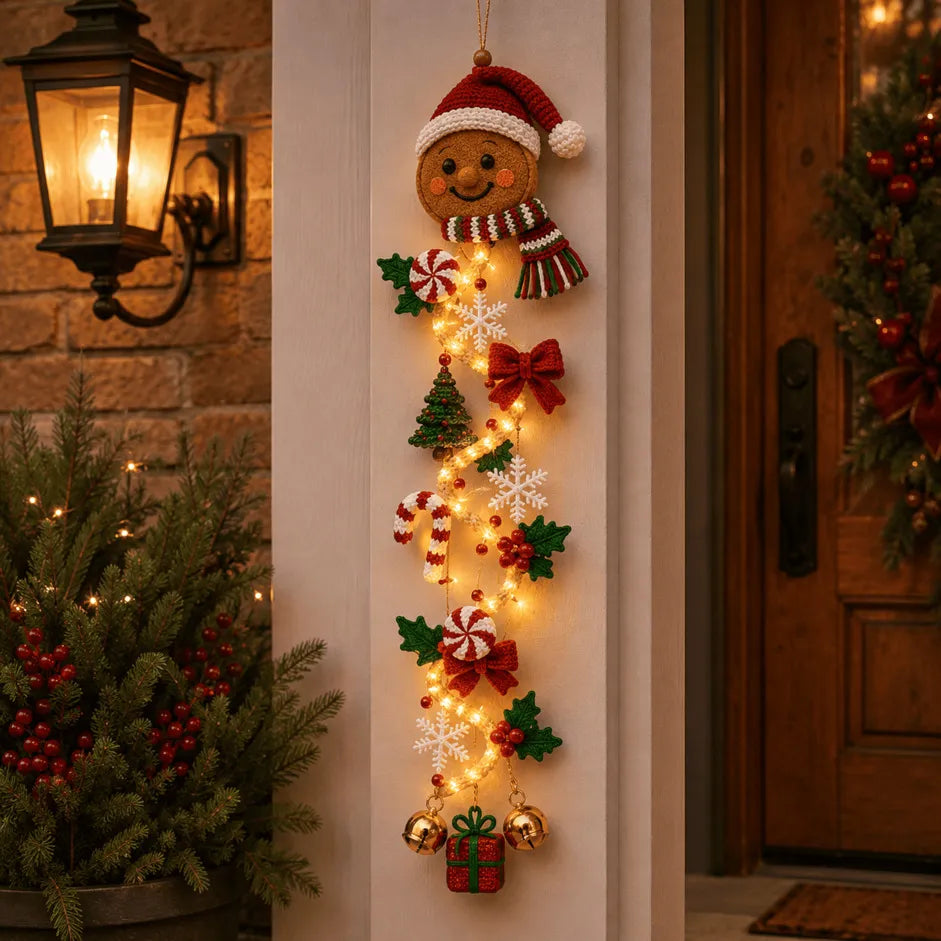 ⏳ Last Day 49% OFF – 🎄Glowing Christmas Door Hanger | 6 Festive Lighted Designs with Warm Glow, Dimensional Details & Space-Saving Vertical Décor ✨