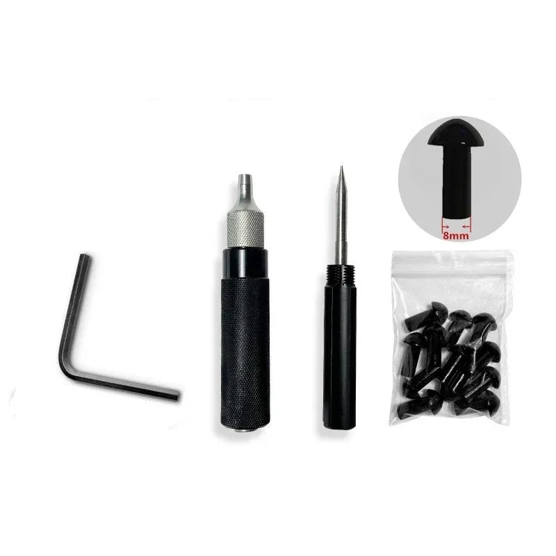 Car & Motorcycle Tire Repair Plugger Kit