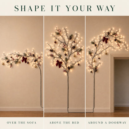 Willow Vine Lights – Christmas & Cozy Home Wall Decor