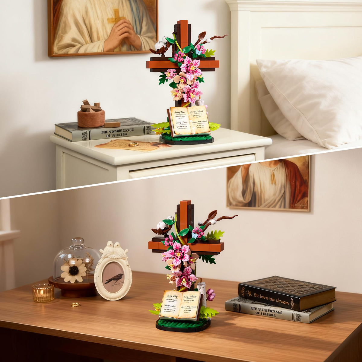 Jesus Cross Flower Building Set