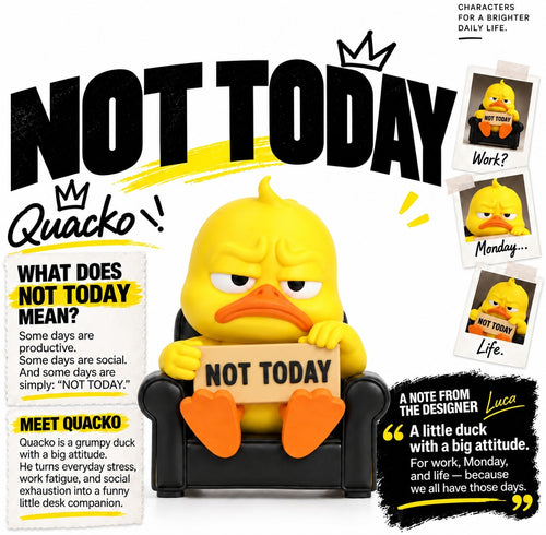 Bad Mood Duck Desk Figurine Collection
