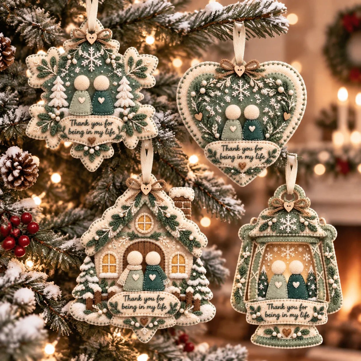 🎄 Handcrafted Felt Christmas Keepsake Ornament | A Meaningful Gift for Someone Special