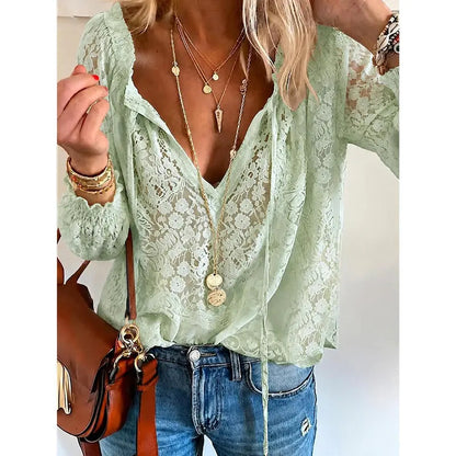 🌷Luna | Lace Elegance Top