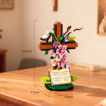 Jesus Cross Flower Building Set