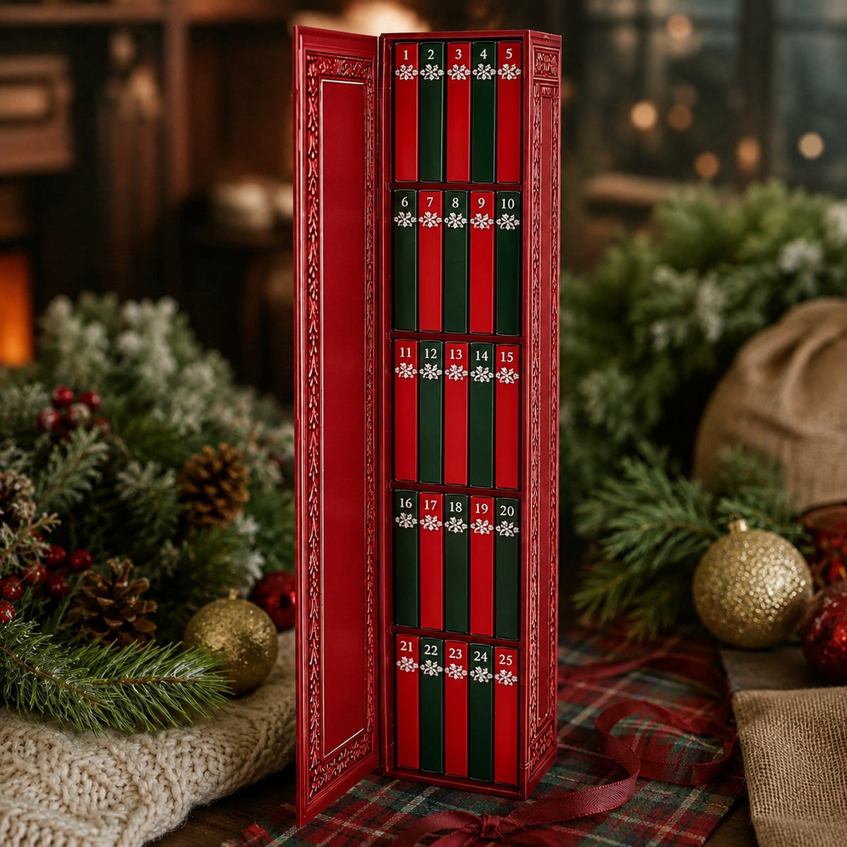 Christmas Tiny Book Ornament Advent Calendar