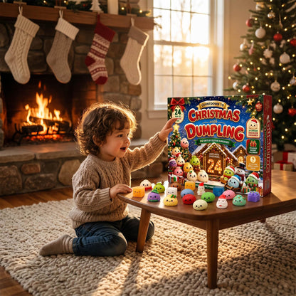 🎅2026 Christmas Squishy Advent Calendar - 24 Days Dumpling Squishies Toys