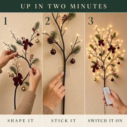 Willow Vine Lights – Christmas & Cozy Home Wall Decor