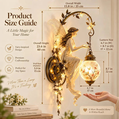 🧚🌸 Fairy Garden Glow Wall Lamp – Whimsical Floral Accent Light for Cozy Spaces