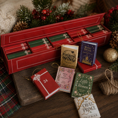 Christmas Tiny Book Ornament Advent Calendar