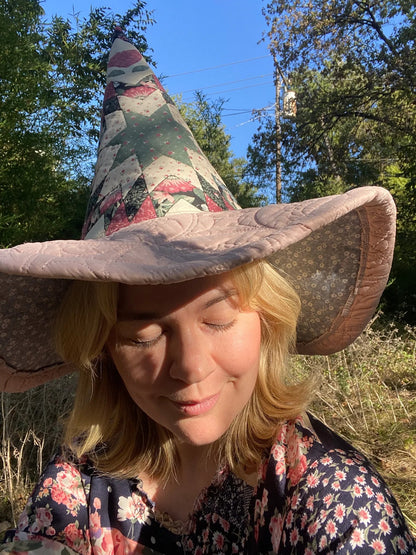 🔥Last Day 49% OFF - The Quilted Witch Hat | Handcrafted Folk Art Hat