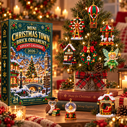 ⏳ Last day to save 49% – 🎄 Mini Christmas Town Brick Ornament Advent Calendar | 24 unique festive buildable town‑themed designs with hanging loops—perfect for decorating Christmas trees, wreaths, and holiday displays 🧱 - image 5