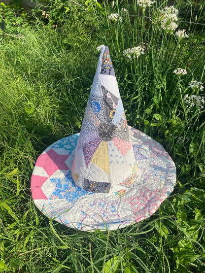 🔥Last Day 49% OFF - The Quilted Witch Hat | Handcrafted Folk Art Hat