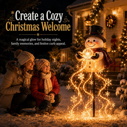 🎅✨ Santa’s Golden Gift Fountain Light 🎁🌟