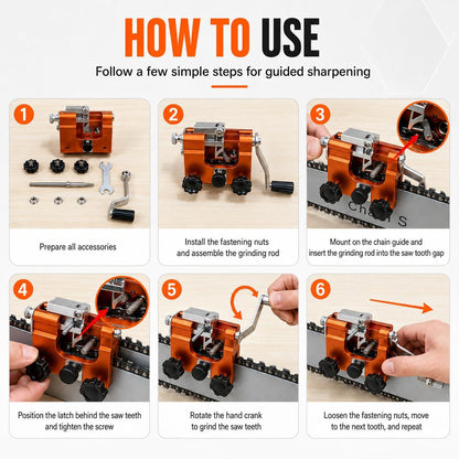 RazorWolf Pro Precision Chainsaw Sharpener