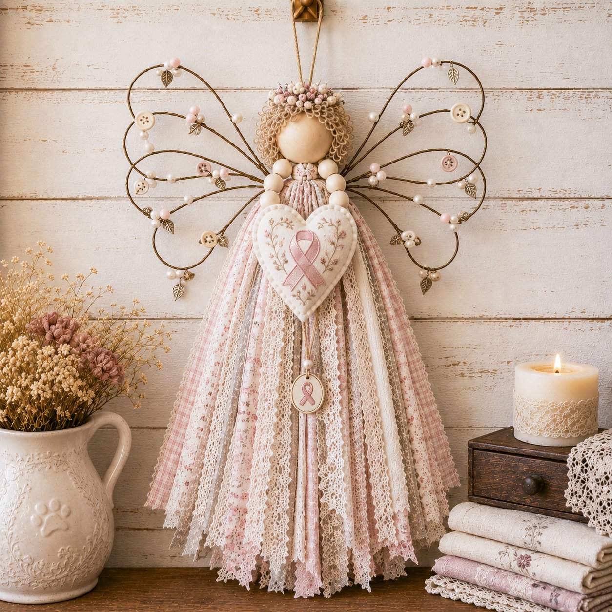 🔥Last Day 49% OFF - 🧵 Angel Fabric Hanging DIY Kit