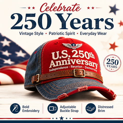 U.S. 250th  Anniversary Retro Washed Cap