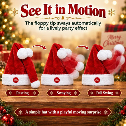 Animated Naughty Santa Hat | Funny Christmas Party Hat