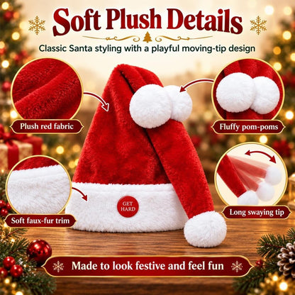 Animated Naughty Santa Hat | Funny Christmas Party Hat