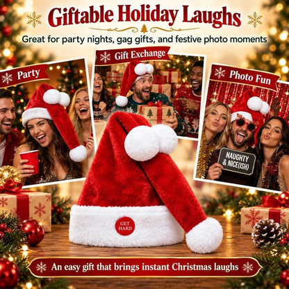 Animated Naughty Santa Hat | Funny Christmas Party Hat
