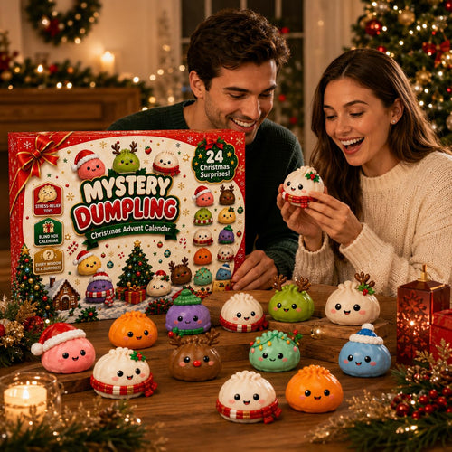🎅2026 Christmas Squishy Advent Calendar - 24 Days Dumpling Squishies Toys
