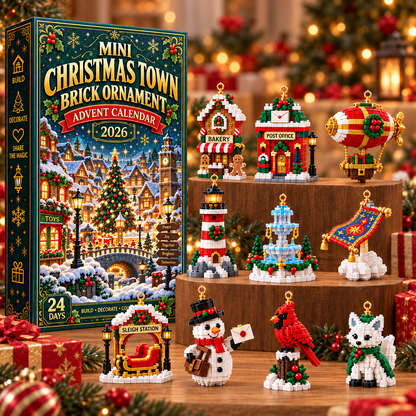 ⏳ Last day to save 49% – 🎄 Mini Christmas Town Brick Ornament Advent Calendar | 24 unique festive buildable town‑themed designs with hanging loops—perfect for decorating Christmas trees, wreaths, and holiday displays 🧱 - image 6