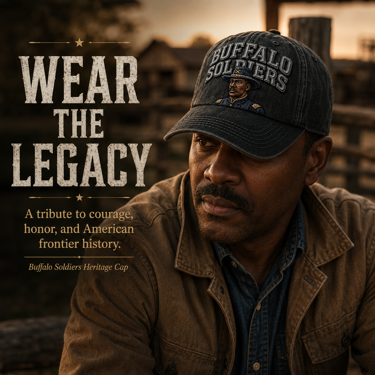 🐎 1866-2026 Buffalo Soldiers Legendary Heritage Embroidered Cap - 160th Anniversary Limited