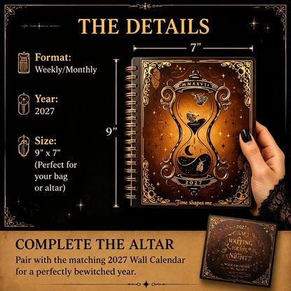 ✍️📕Waiting for the Night: The Witching Hour 2027 Weekly Planner🖤Gothic Romance & Practical Magic for the Year Ahead.
