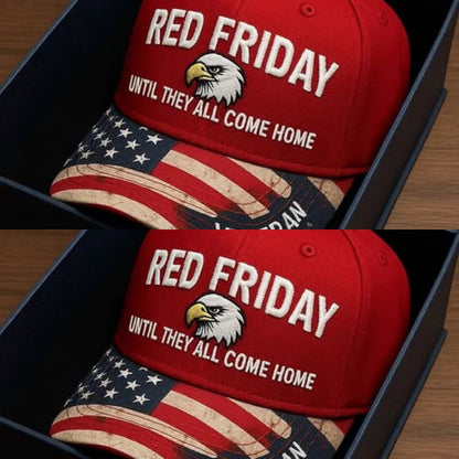 ❤️ R.E.D. Friday Veteran Embroidered Cap — Until They All Come Home