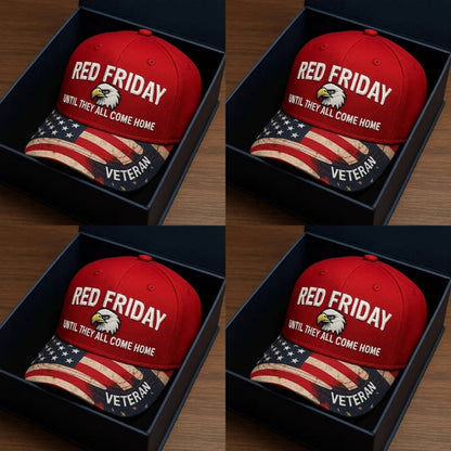 ❤️ R.E.D. Friday Veteran Embroidered Cap — Until They All Come Home