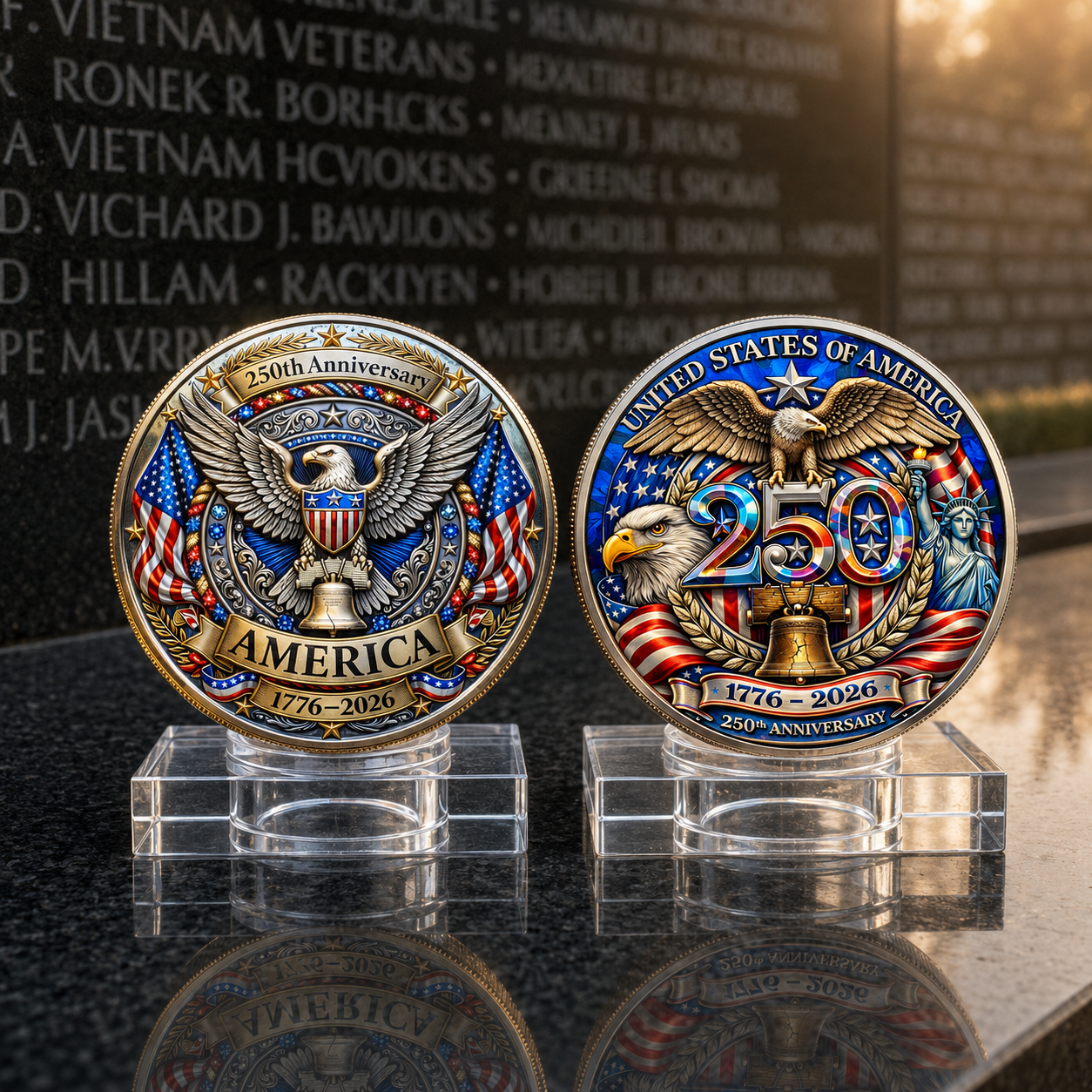 UNITED STATES OF AMERICA 250TH ANNIVERSARY LIMITED EDITION CAP 🎁 Free 250th Anniversary Commemorative Coin With Every Cap Purchase