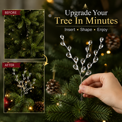 Christmas Frozen Crystal Tree Branches
