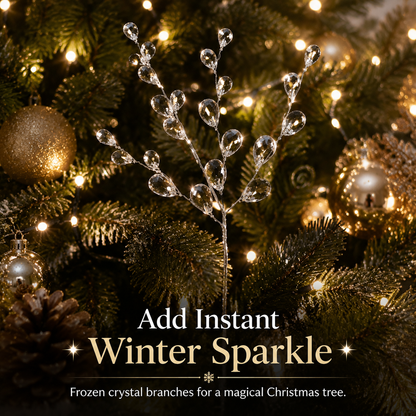 Christmas Frozen Crystal Tree Branches