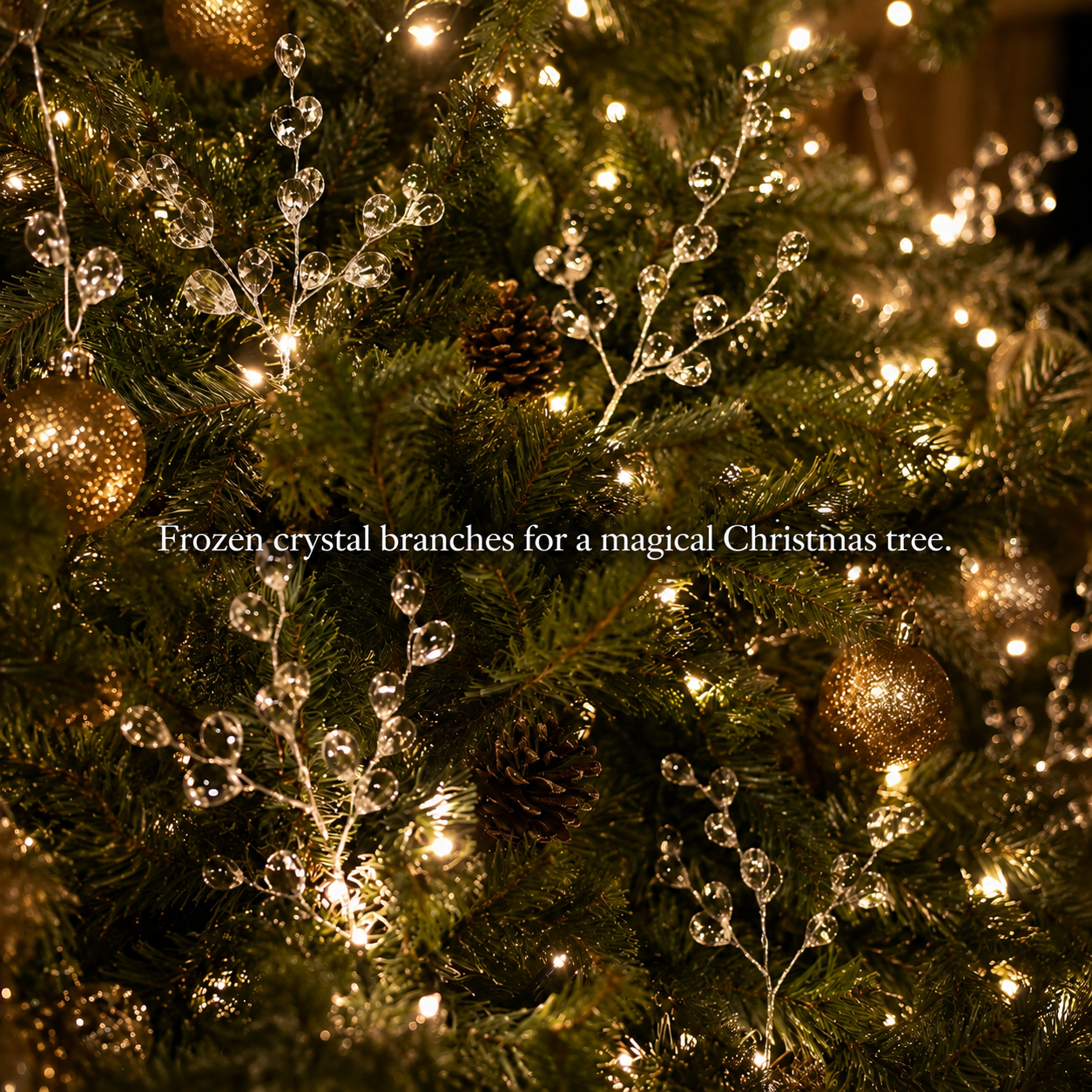 Christmas Frozen Crystal Tree Branches